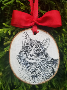 Pet Wood Slice Ornament